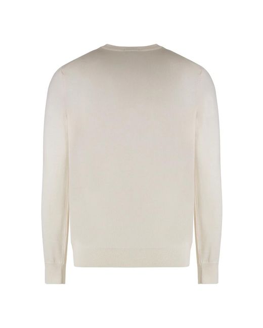 Boss White Round-Neck Knitwear for men
