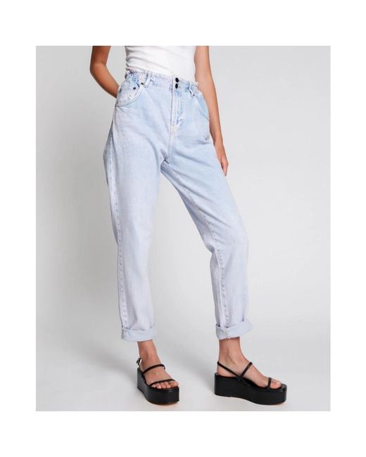 One Teaspoon Blue Straight Fit Jeans
