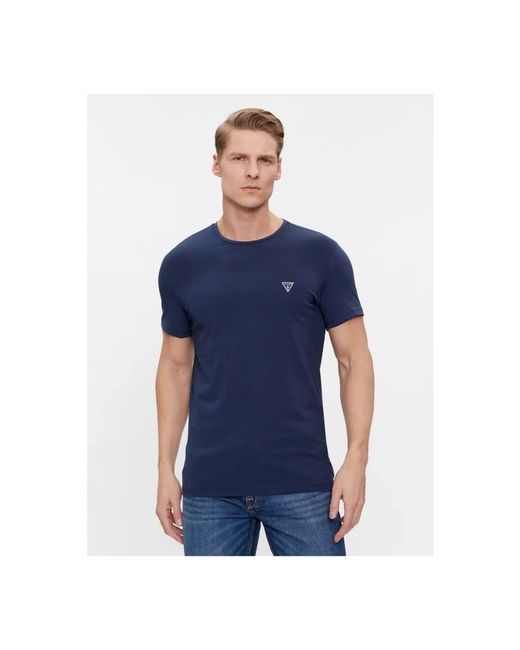 Guess Tops ,Blauw ,Katoen Stretch T-Shirts Pack in het Blue voor heren
