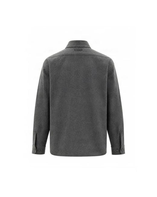 Paolo Pecora Gray Casual Shirts for men
