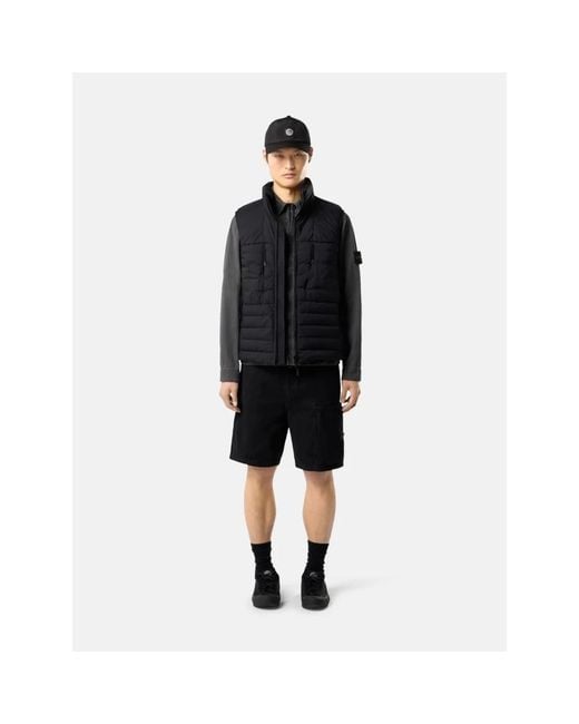 Stone Island Black Vests for men