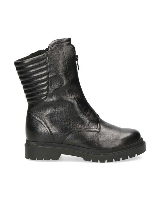 Caprice Black Ankle Boots