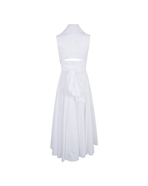 Wrap Dresses Patou de color White