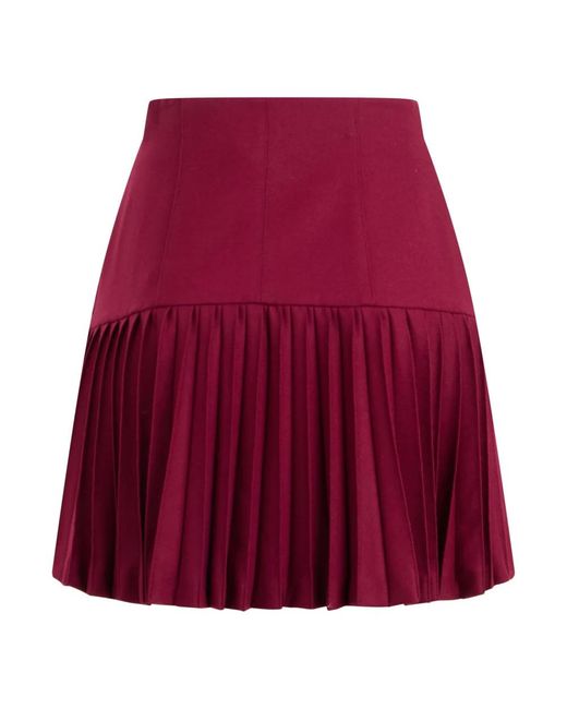 Alberta Ferretti Red Short Skirts
