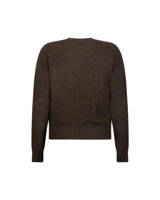 Max Mara Brown Round-Neck Knitwear