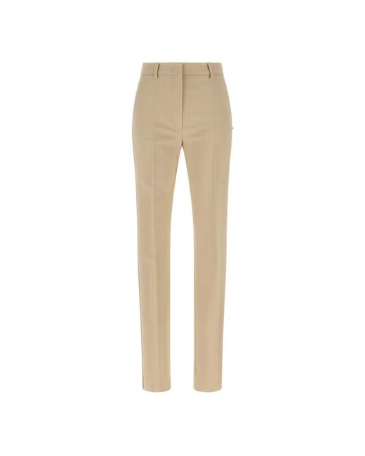 Sportmax Natural Slim-Fit Trousers