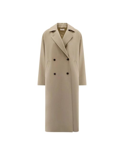 Double-Breasted Coats The Row de color Natural