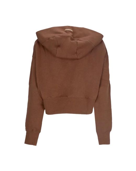 Nike Fitness ,Bruin ,Katoen Air Fleece Full-Zip Hoodie in het Brown