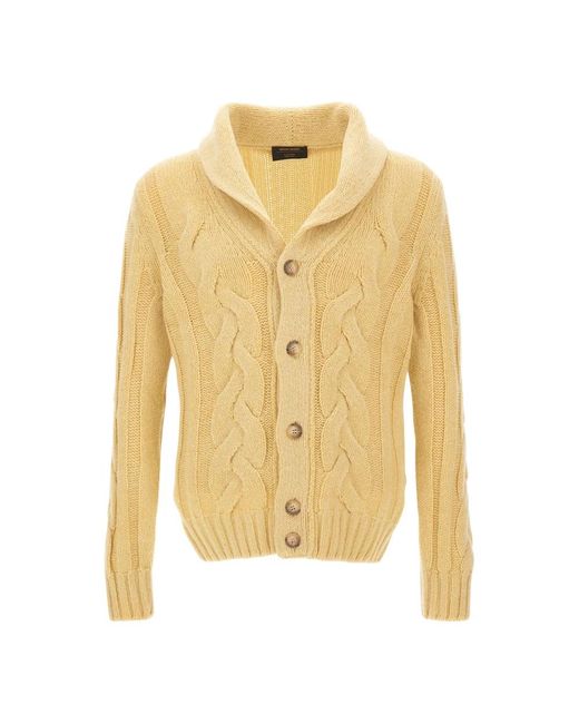 Cardigans Gran Sasso de hombre de color Yellow