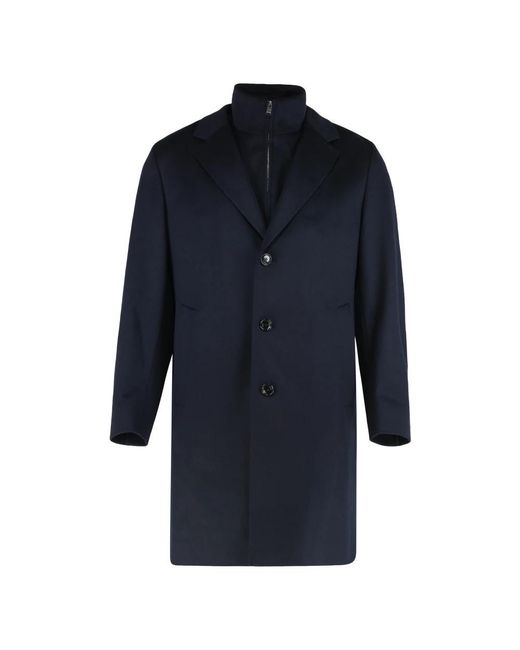 HUGO Blue Single-Breasted Coats for men
