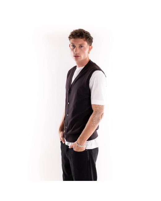 Cardigans Paolo Pecora de hombre de color Black
