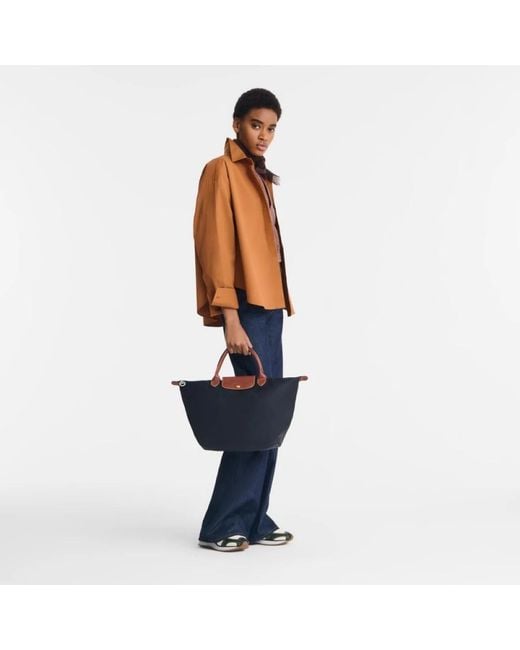 Longchamp Blue Shopping Bags