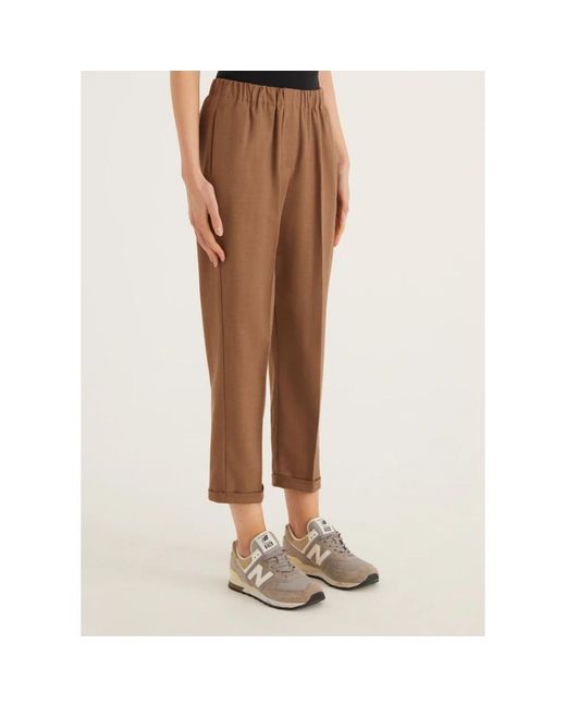Cropped Trousers ROSSO35 en coloris Brown