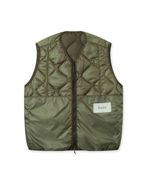 Forét Wendbare Army/Olivgrüne Weste in Green für Herren