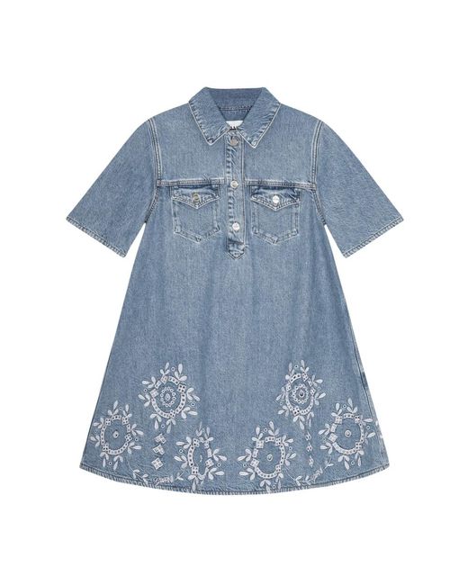Ganni Blue Short Dresses