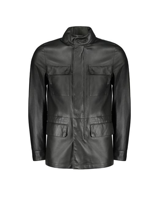 Leather Jackets Moorer pour homme en coloris Black