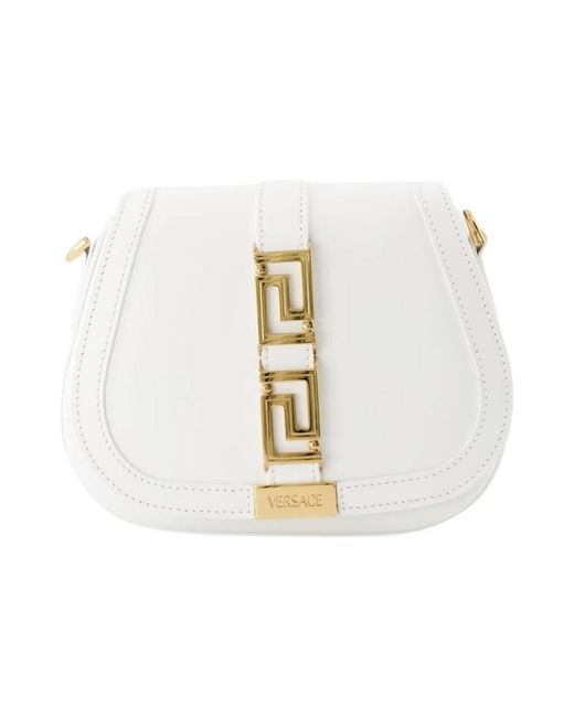 Diosa bolso de hombro de cuero Versace de color White
