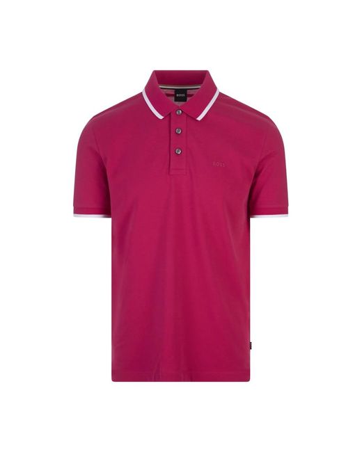 Boss Pink Polo Shirts for men