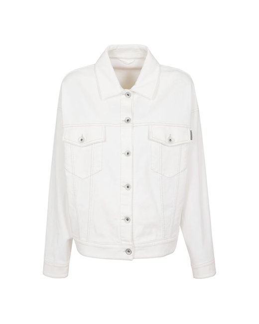 Brunello Cucinelli White Light Jackets