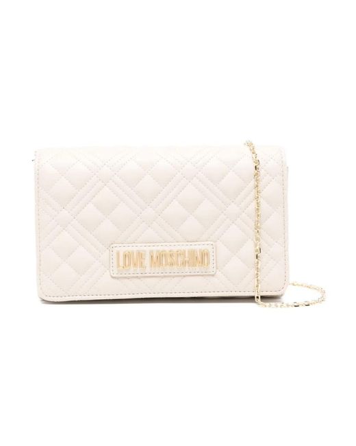 Love Moschino Natural Cross Body Bags