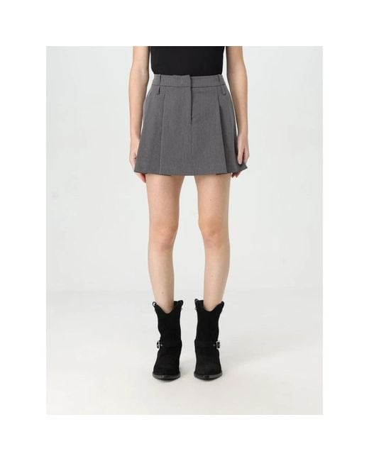 Pinko Gray Short Skirts