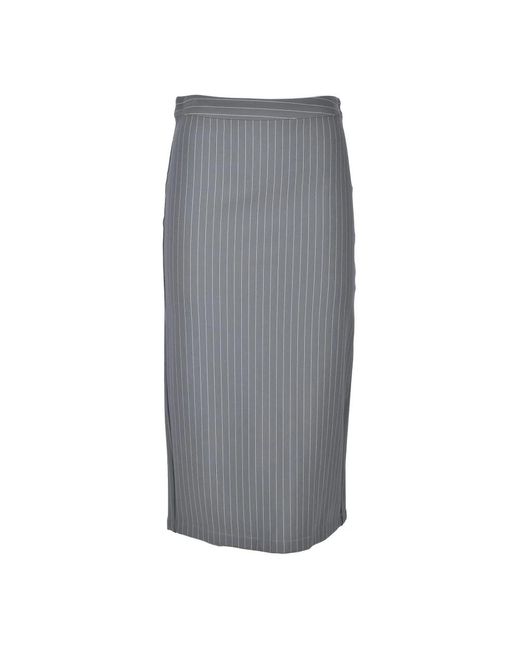 Patrizia Pepe Gray Midi Skirts