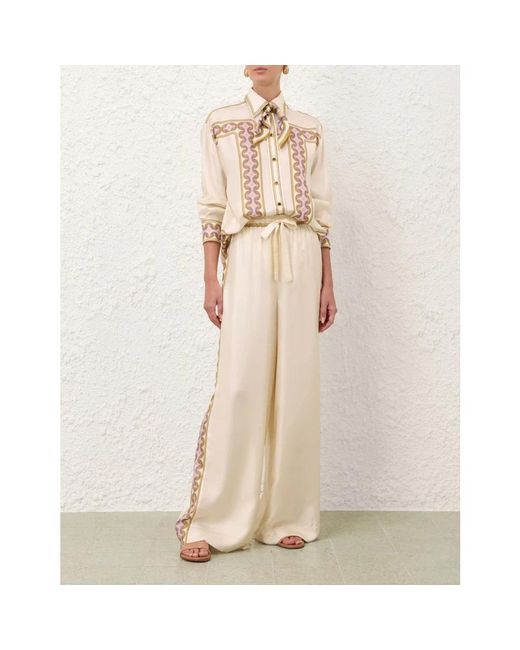 Zimmermann Natural Wide Trousers