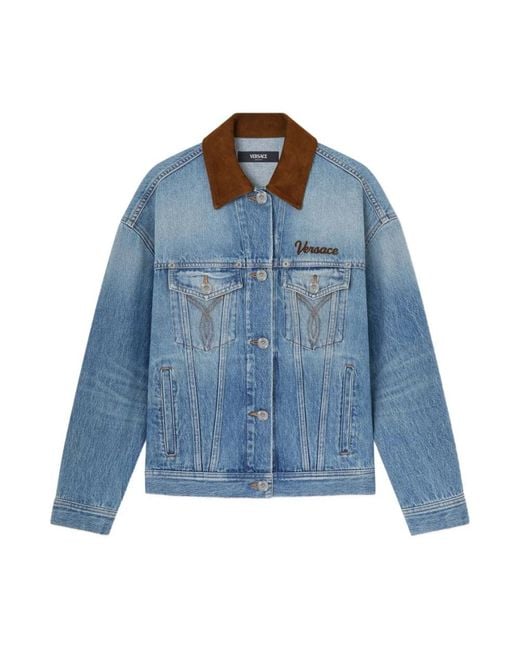 Versace Blue Denim Jackets