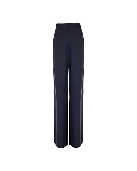 Max Mara Blue Wide Trousers