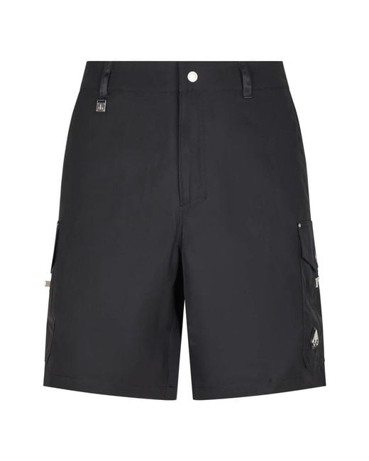 Moose Knuckles Black Casual Shorts for men