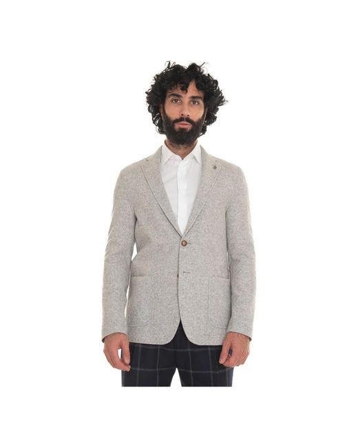 Paoloni Gray Blazers for men