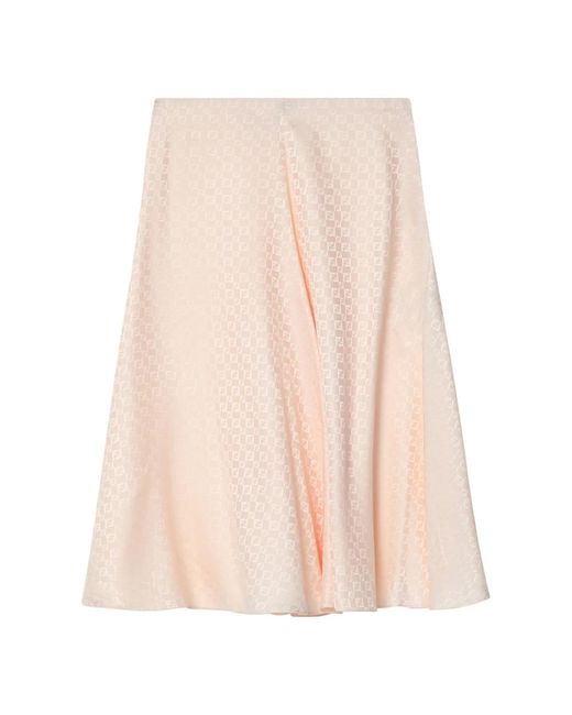 Midi Skirts Fendi de color Pink
