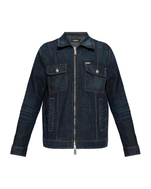 DSquared² Blue Denim Jackets for men