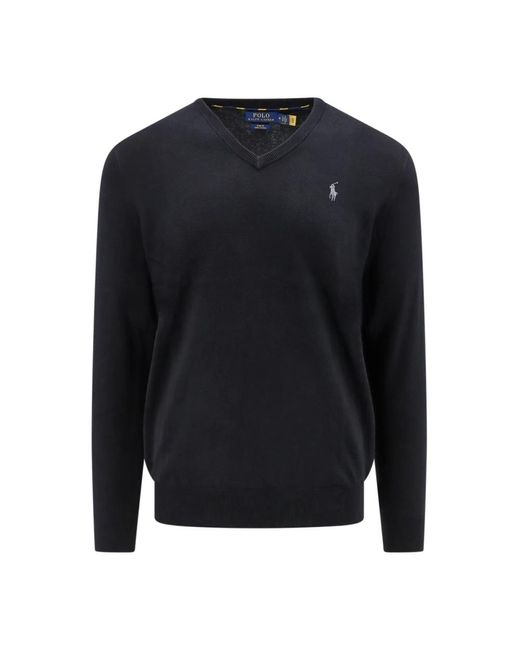 V-Neck Knitwear Polo Ralph Lauren pour homme en coloris Blue