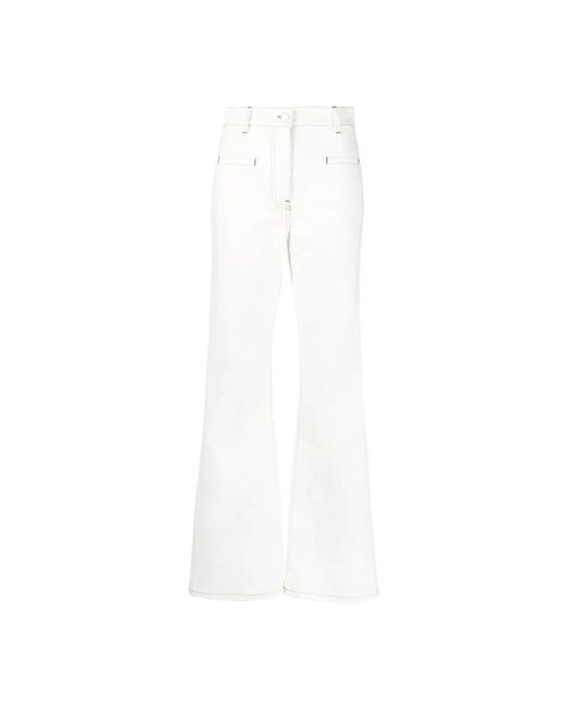 J.W. Anderson White Weiße wide flare jeans