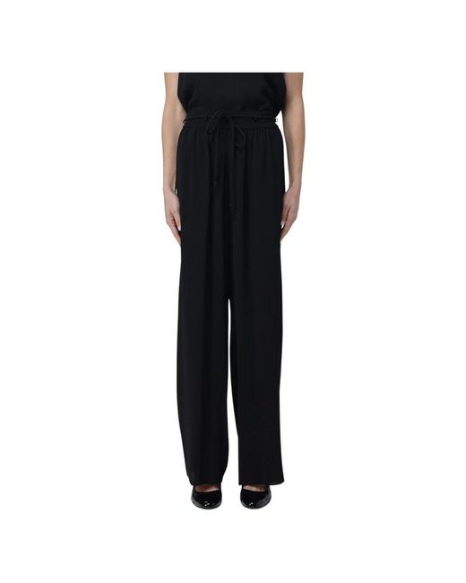 Giorgio Armani Black Wide Trousers