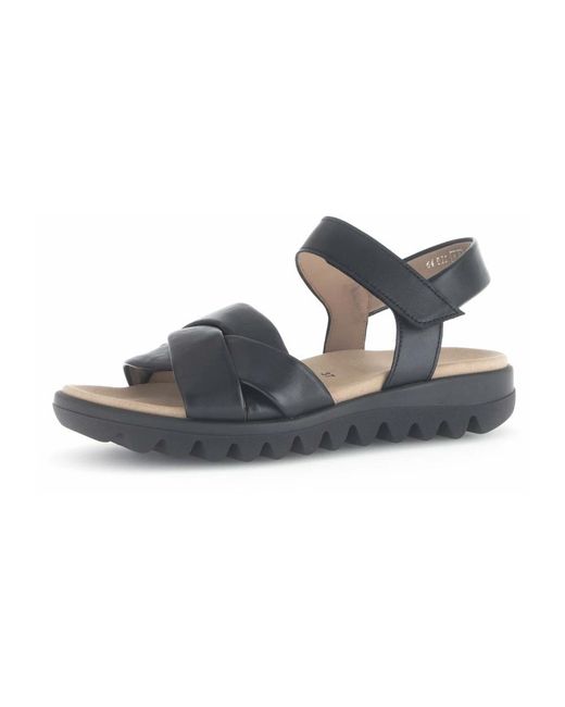 Gabor Blue Flat Sandals