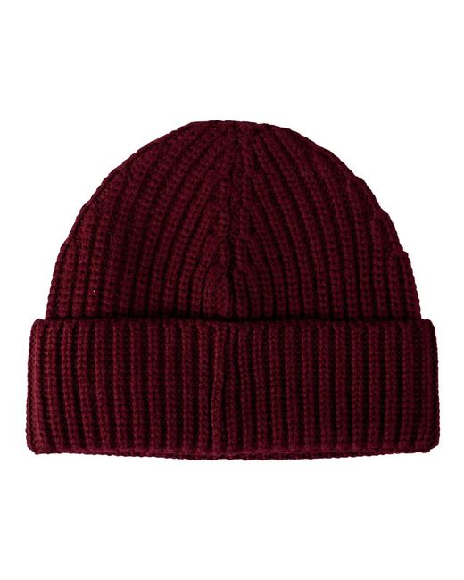 Dondup Gerippte Strickmütze in Purple für Herren