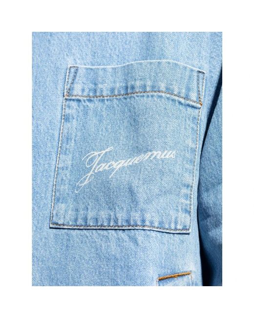 Jacquemus Blue Denim Shirts for men