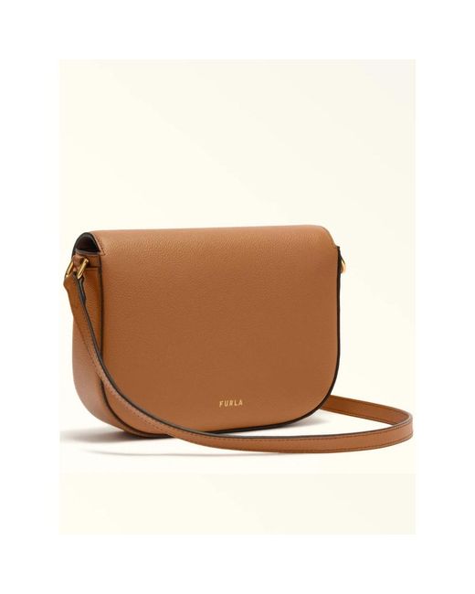 Furla Brown Moonlight S Schultertasche