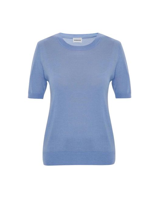 P.A.R.O.S.H. Blue Blauer Rundhalspullover