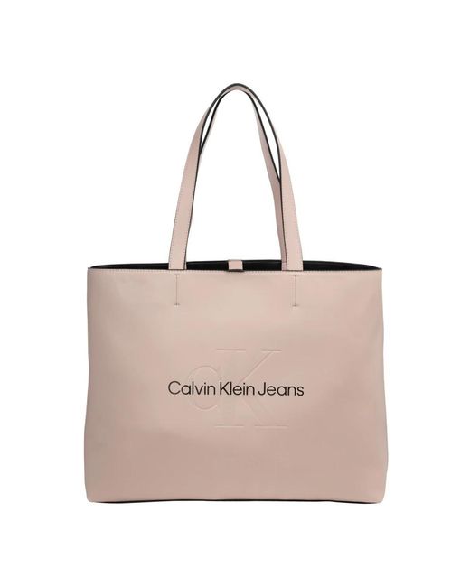 Calvin Klein Natural Tote Bags