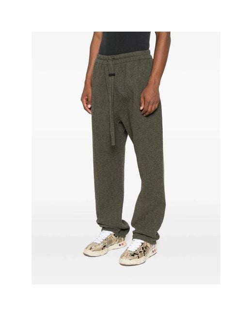 Fear Of God Green Straight Trousers for men