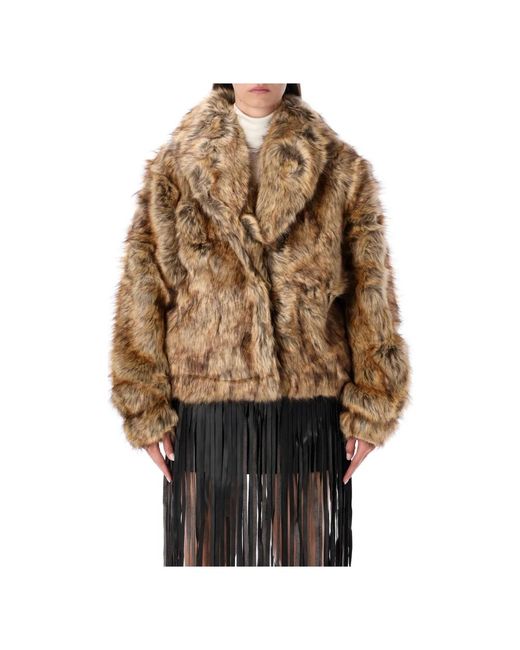 THE GARMENT Brown Faux Fur & Shearling Jackets