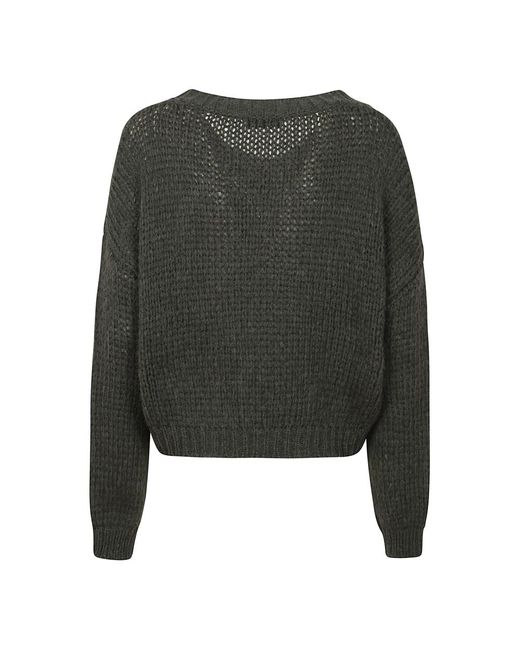 V-Neck Knitwear Roberto Collina en coloris Black