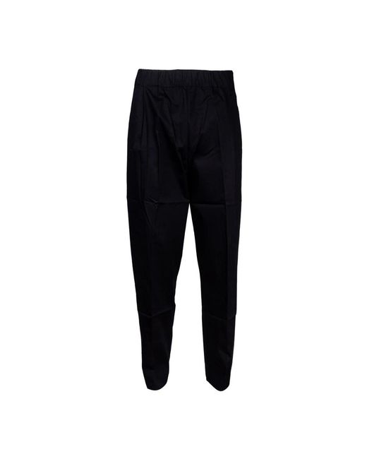 Laneus Black Slim-Fit Trousers for men
