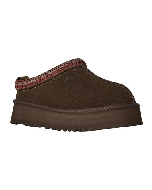 Ugg Brown Dusted Cocoa Slip-On Platform Schuhe