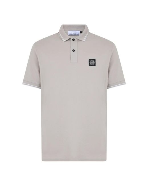 Stone Island Gray Polo Shirts for men