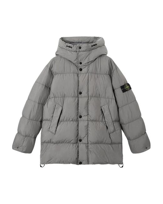 Stone Island Winter Jackets in het Gray voor heren