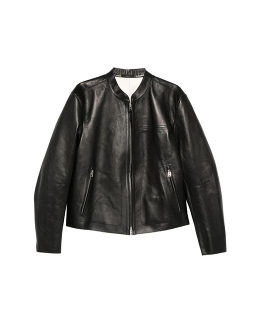 Tom Ford Leather Outerwear in het Black voor heren